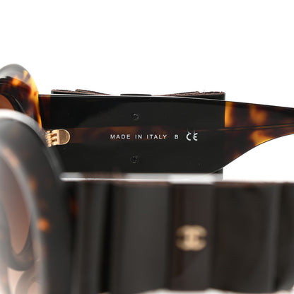 Chanel Acetate Patent CC Bow Sunglasses 5282-Q Tortoise 7 of 10