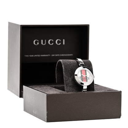 Gucci Stainless Steel 25mm 105 Series Web Quartz Watch 5 of 5