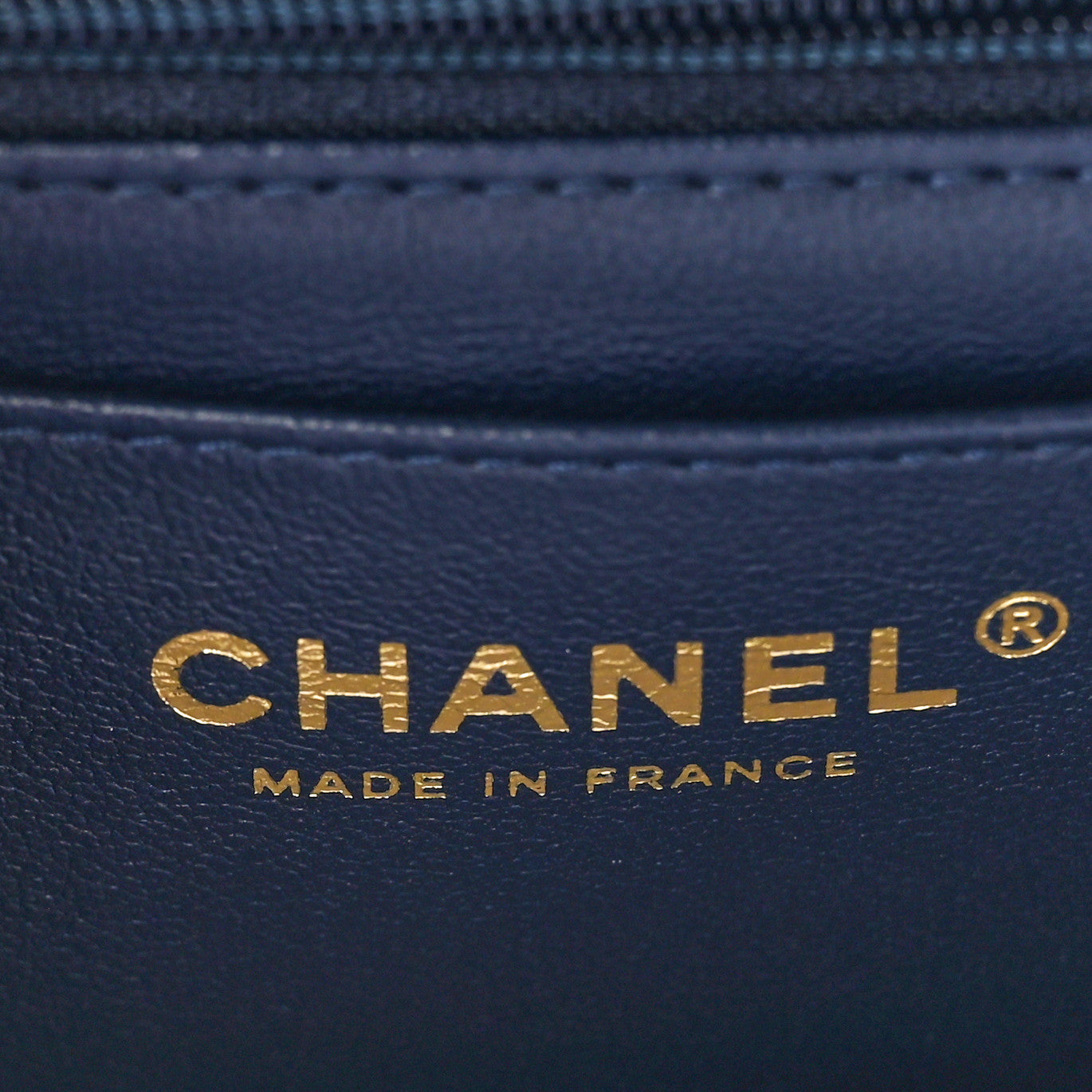 Chanel Lambskin Quilted Mini Top Handle Rectangular Flap  Green Dark Blue 6 of 9