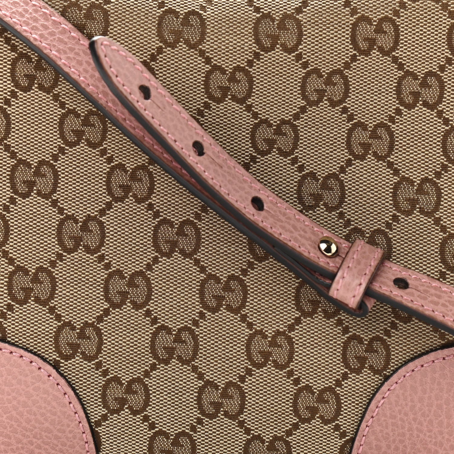 Gucci Monogram Mini Bree Messenger Bag Beige Soft Pink 8 of 10