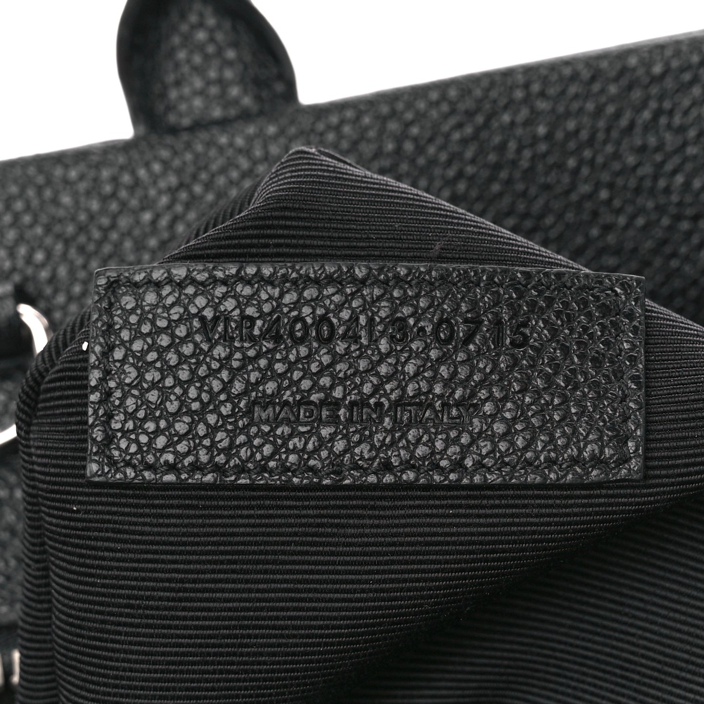 Grained Calfskin Small Cabas Rive Gauche Black