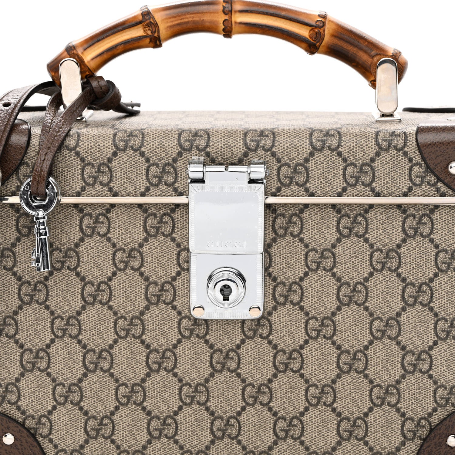 Gucci GG Supreme Monogram Globe-Trotter Beauty Case Brown 8 of 10
