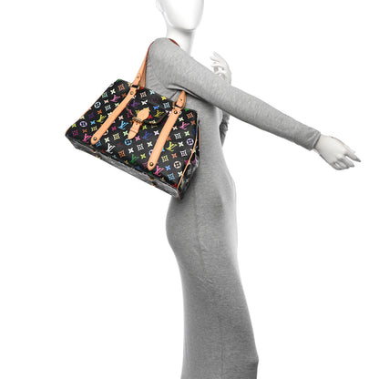 Louis Vuitton Monogram Multicolor Aurelia MM Black 2 of 13