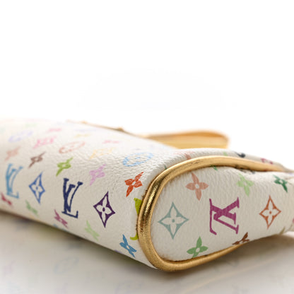 Louis Vuitton Monogram Multicolor Kate Clutch White 10 of 11