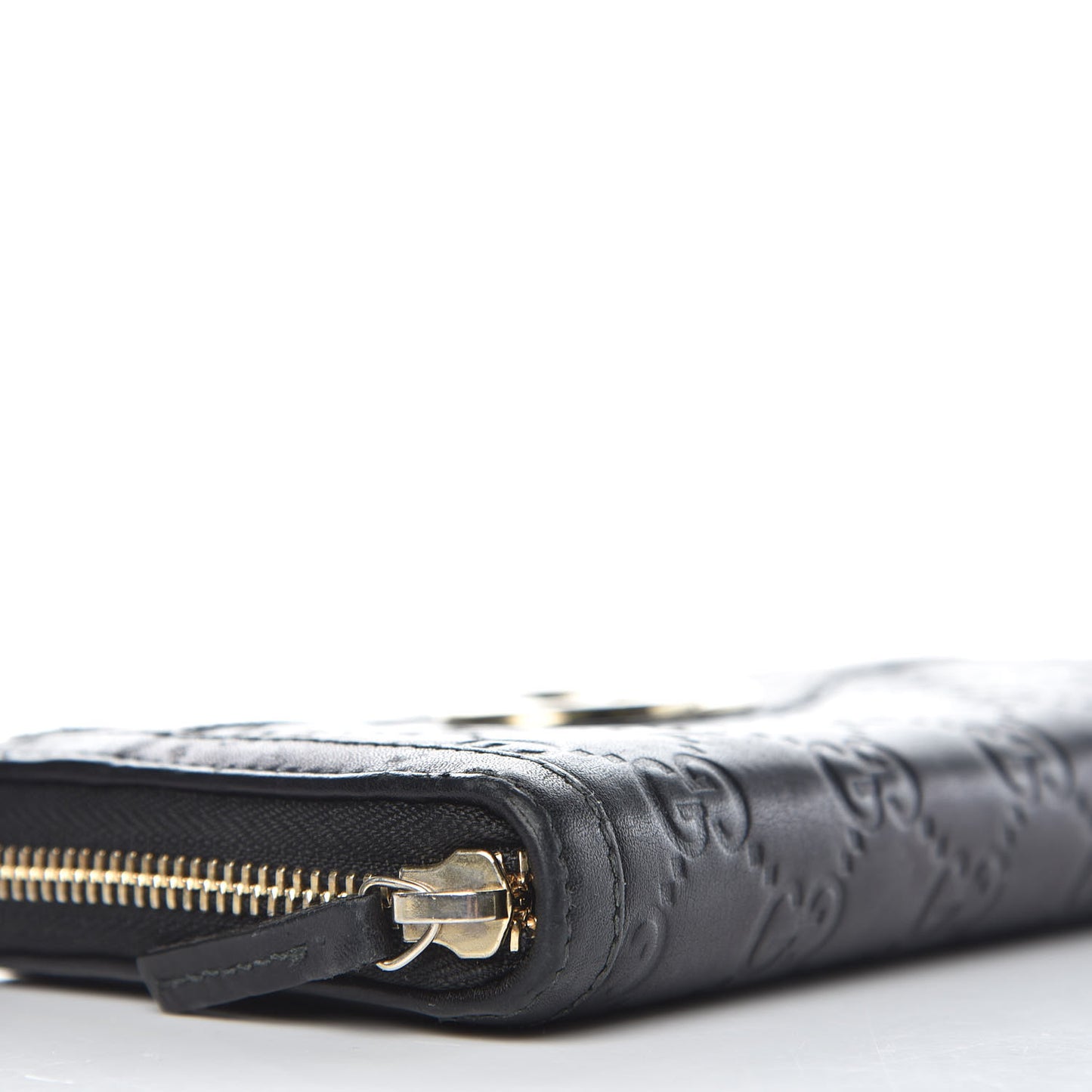 Guccissima Sukey Zip Around Wallet Black