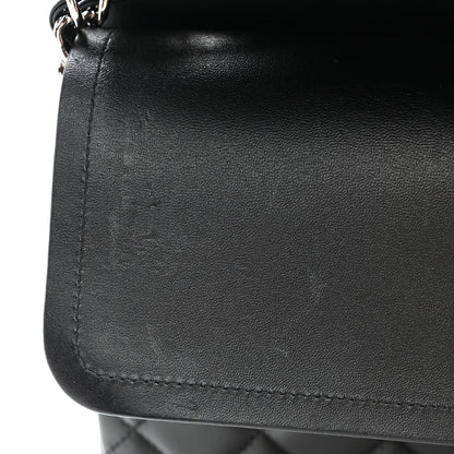 Chanel Lambskin Quilted Jumbo Double Flap Black 11 of 13