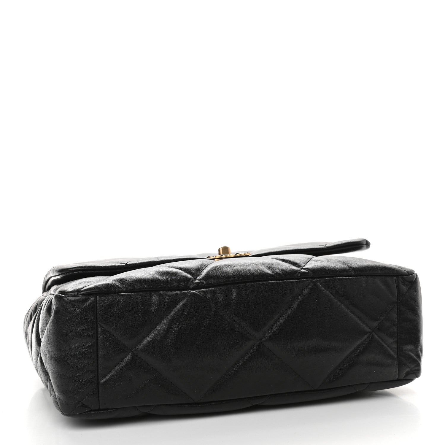 Chanel Goatskin Quilted Maxi Chanel 19 Flap Black 4 of 11