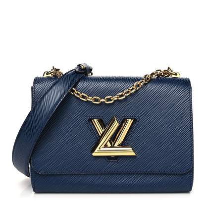 Louis Vuitton Epi Twist Shoulder Bag MM Indigo 2 of 10