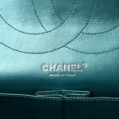 Chanel Metallic Calfskin Quilted 2.55 Reissue 227 Flap Turquoise 11 of 14