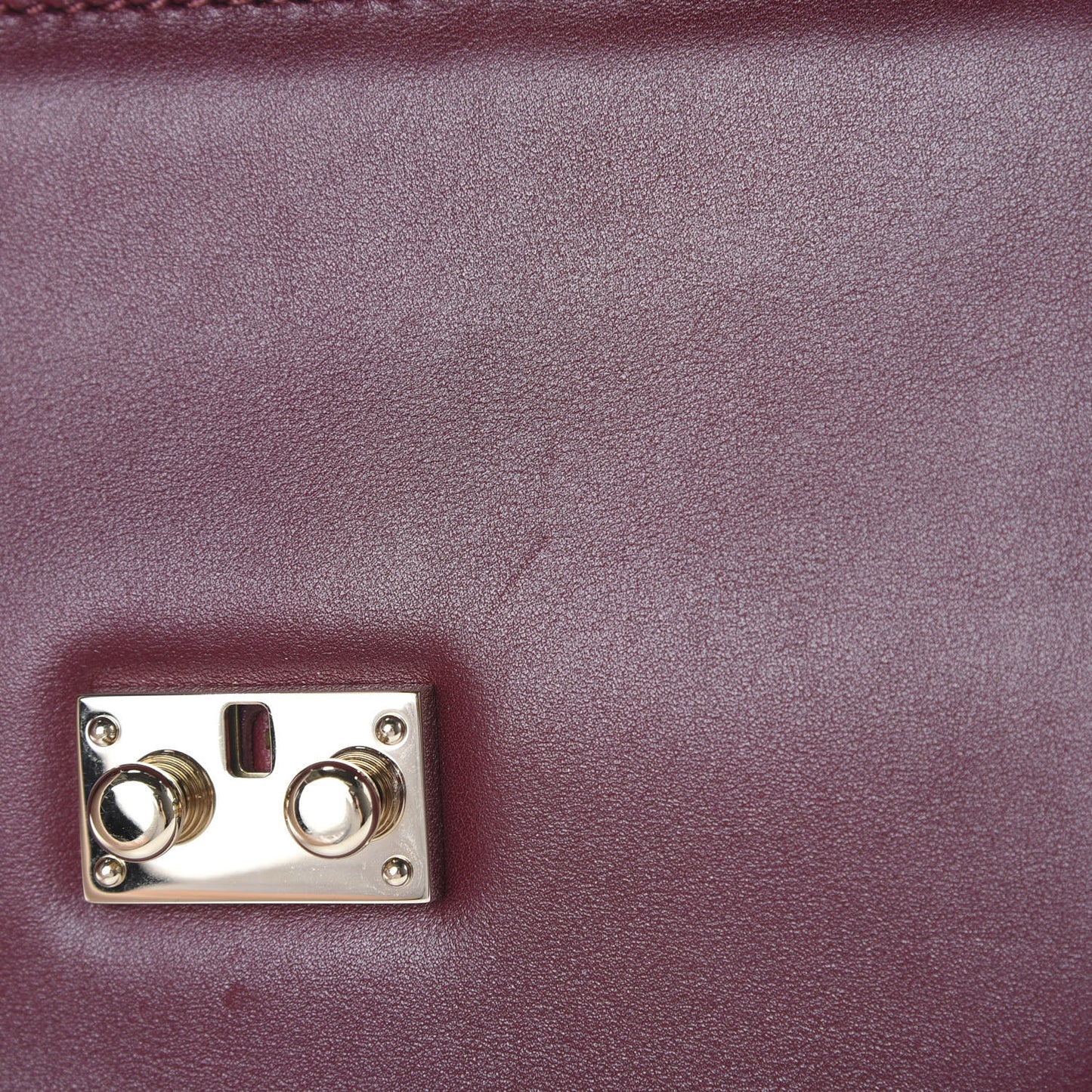 Vitello Small Glam Lock Rockstud Flap Rubin