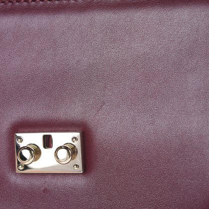 Valentino Garavani Vitello Small Glam Lock Rockstud Flap Rubin 7 of 13