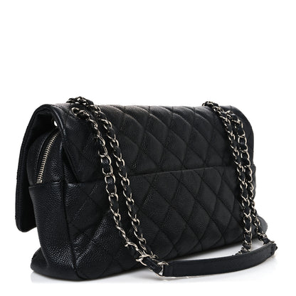 Chanel Caviar Quilted Jumbo Easy Flap Black 3 of 10