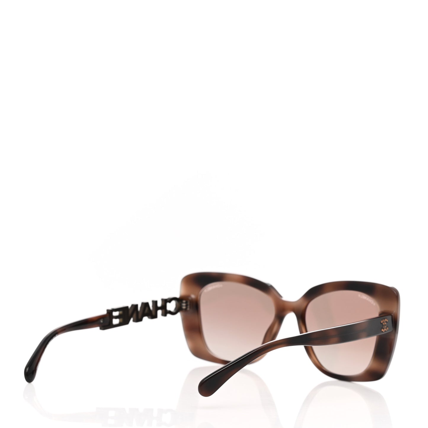 Acetate Strass Square Sunglasses 5422-B Tortoise