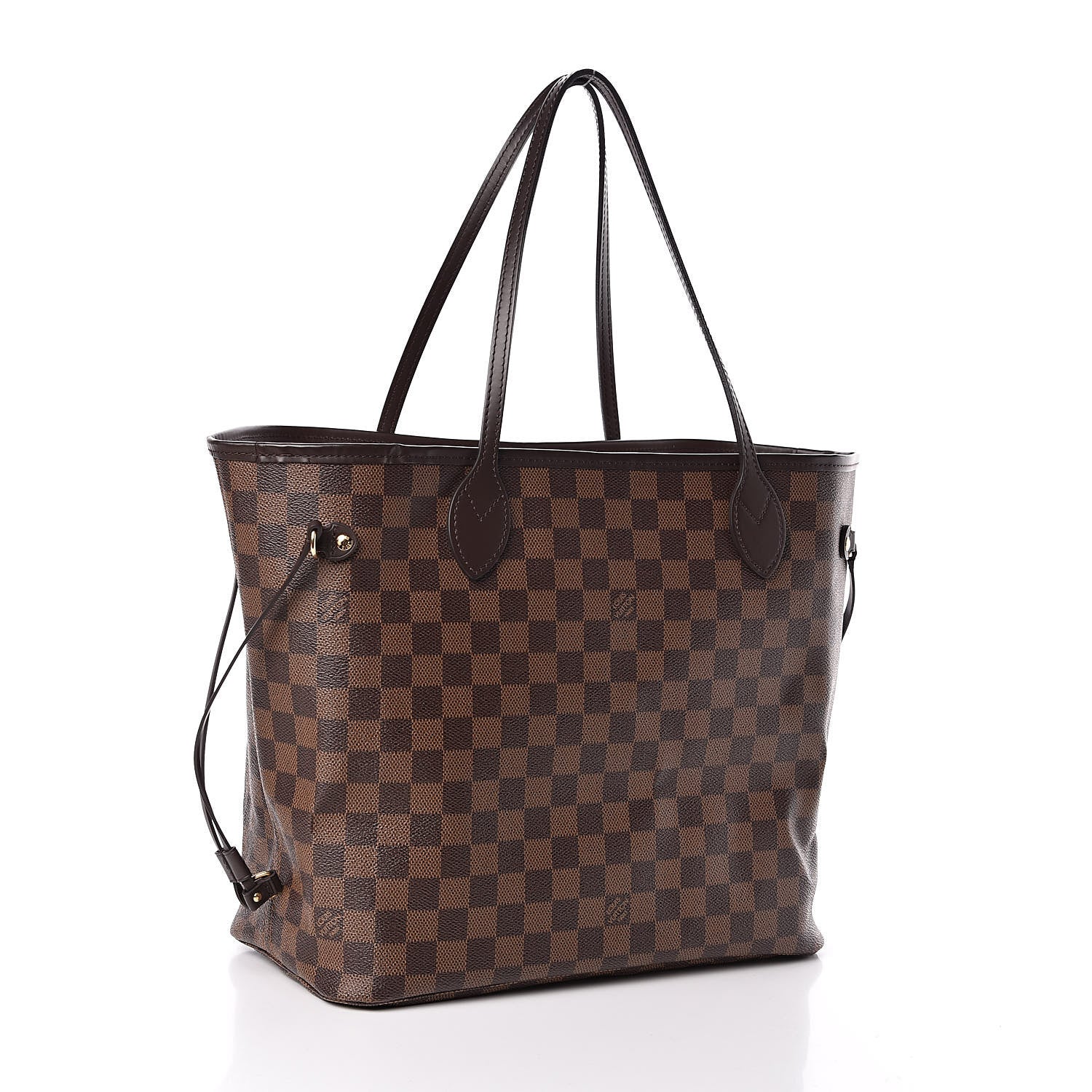 Louis Vuitton Damier Ebene Neo Neverfull MM Rose Ballerine 4 of 13