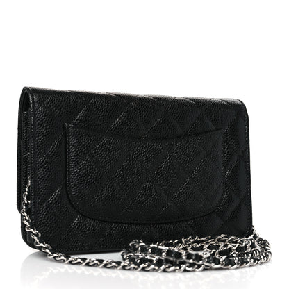 Chanel Caviar Quilted Wallet on Chain WOC Black 3 of 10