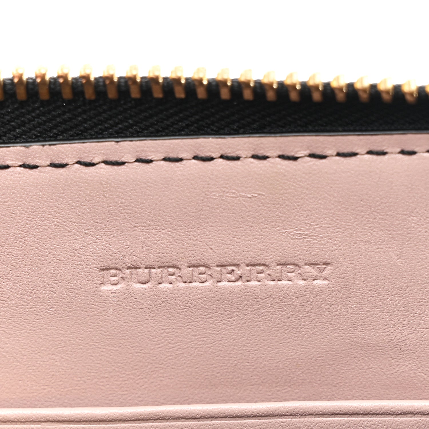 Burberry Signature Grain Calfskin Check Embossed Peyton Crossbody Clutch Bag Pale Orchid 6 of 11
