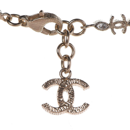 Chanel Crystal CC Short Necklace Gold 4 of 4