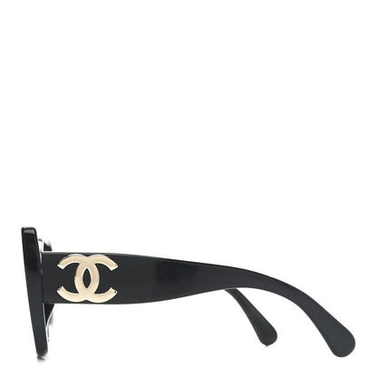 Chanel Square Polarized CC Sunglasses 5494-A Black 3 of 7
