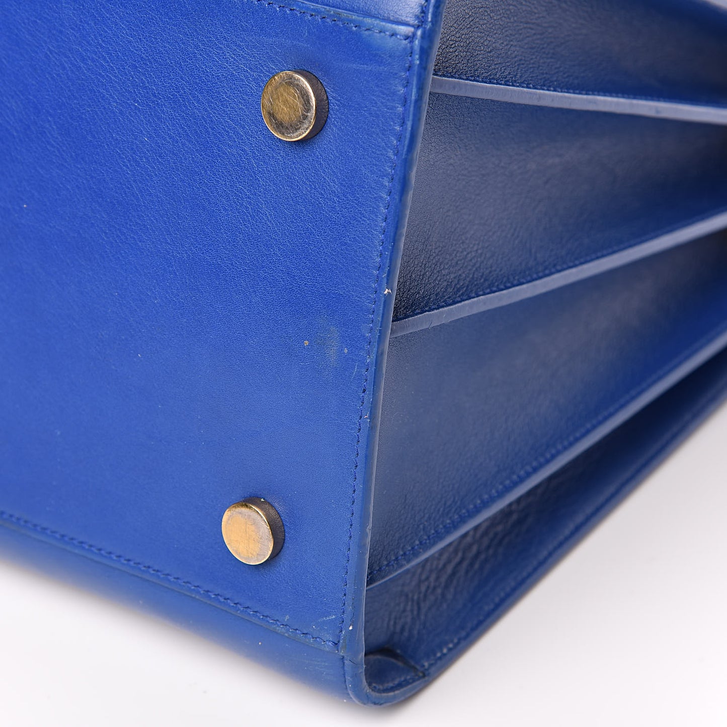 Calfskin Large Sac De Jour Carryall Royal Blue