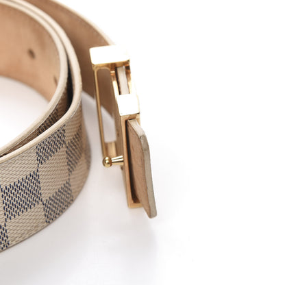 Louis Vuitton Damier Azur LV Initiales Belt 95 38 9 of 10