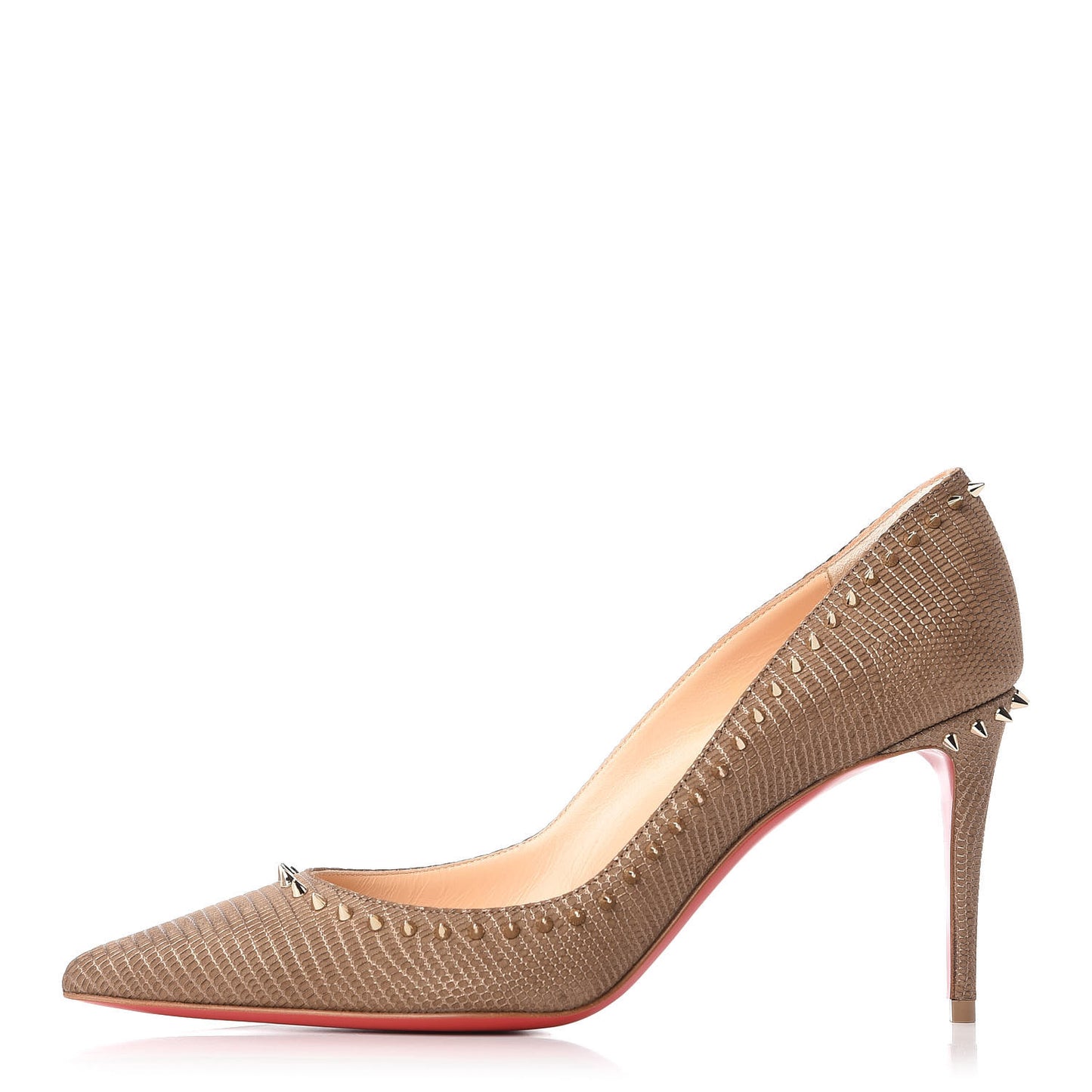 Nubuck Zarli Lame Anjalina 85 Pumps 38.5 Terracotta