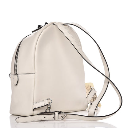 Fendi Vitello Century Nappa Flowerland Studded Mini Backpack White Ice Multicolor 3 of 9