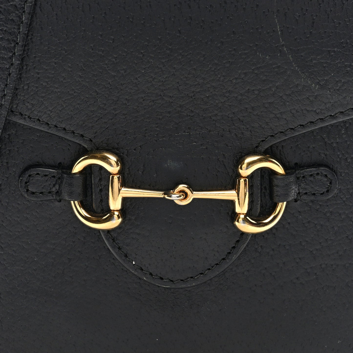 Dollar Calfskin Vertical Horsebit 1955 Crossbody Bag Black
