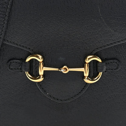 Gucci Dollar Calfskin Vertical Horsebit 1955 Crossbody Bag Black 7 of 9