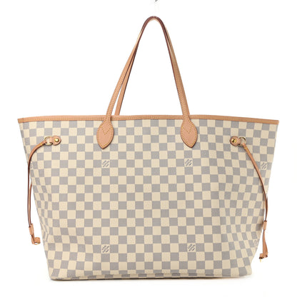 Louis Vuitton Damier Azur Neo Neverfull GM Rose Ballerine 3 of 13