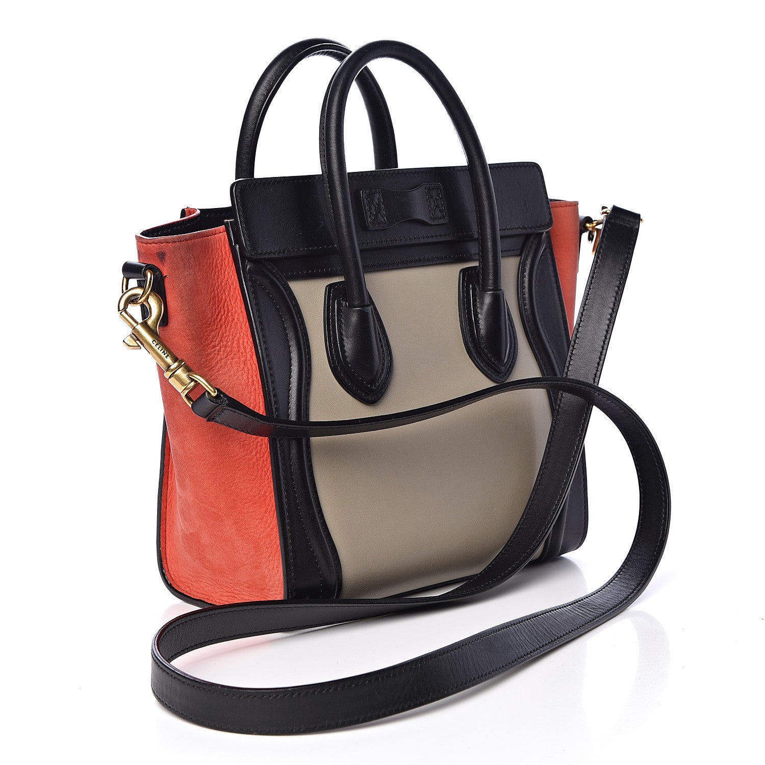 Celine Smooth Calfskin Nano Tri-Color Luggage Beige 3 of 16