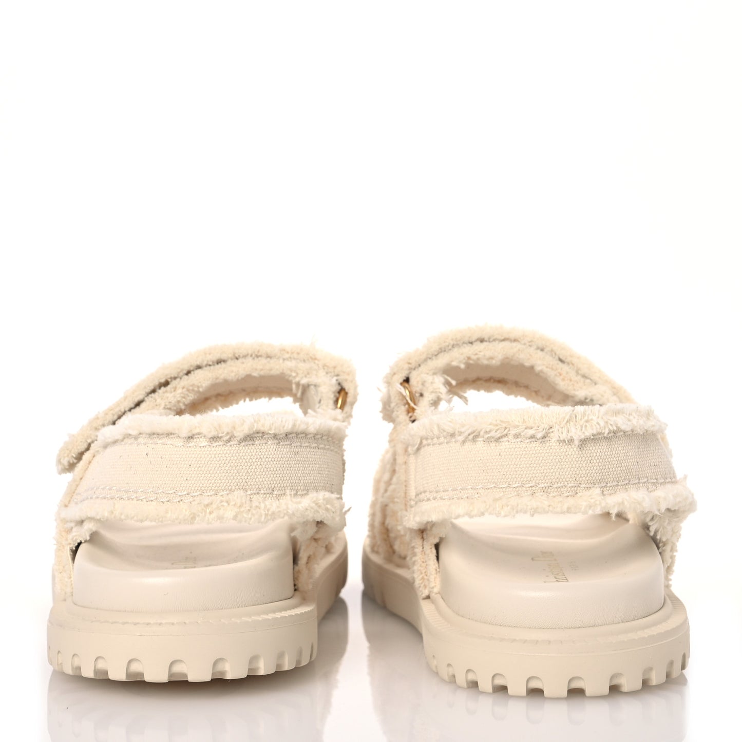 Cotton Dioract 10mm Sandals 37 Ecru