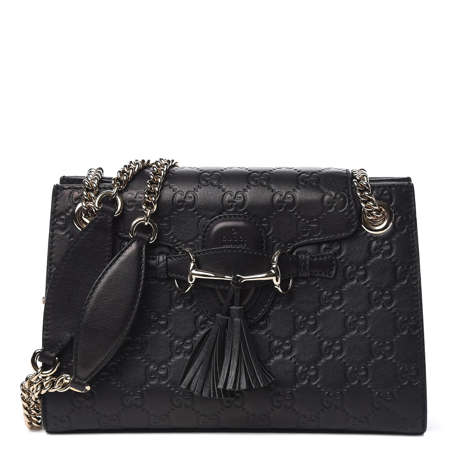 Guccissima Small Emily Shoulder Bag Black