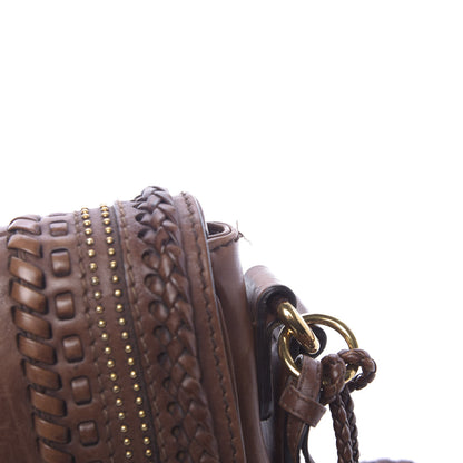 Gucci Calfskin Handmade Medium Flap Shoulder Bag Brown 14 of 15