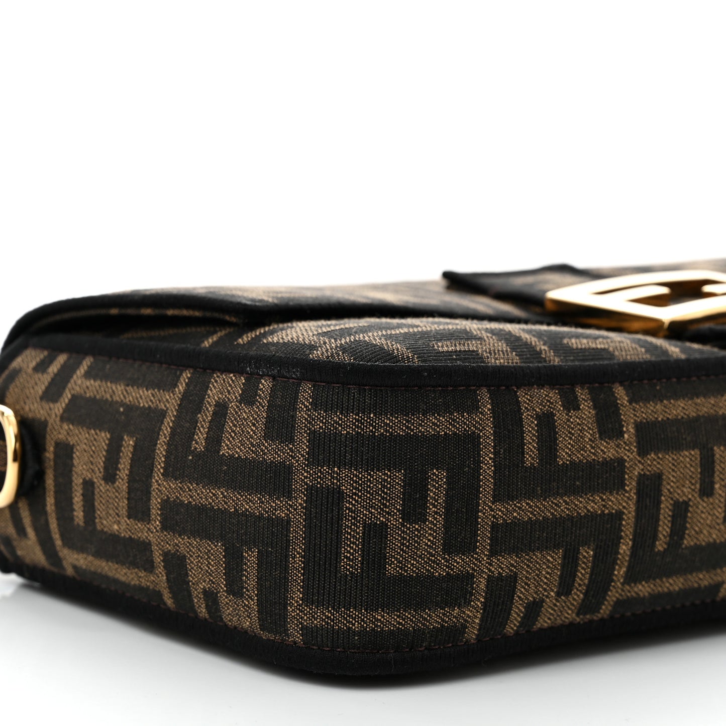 Fabric Jacquard FF 1974 Medium Baguette Tobacco Moro Black