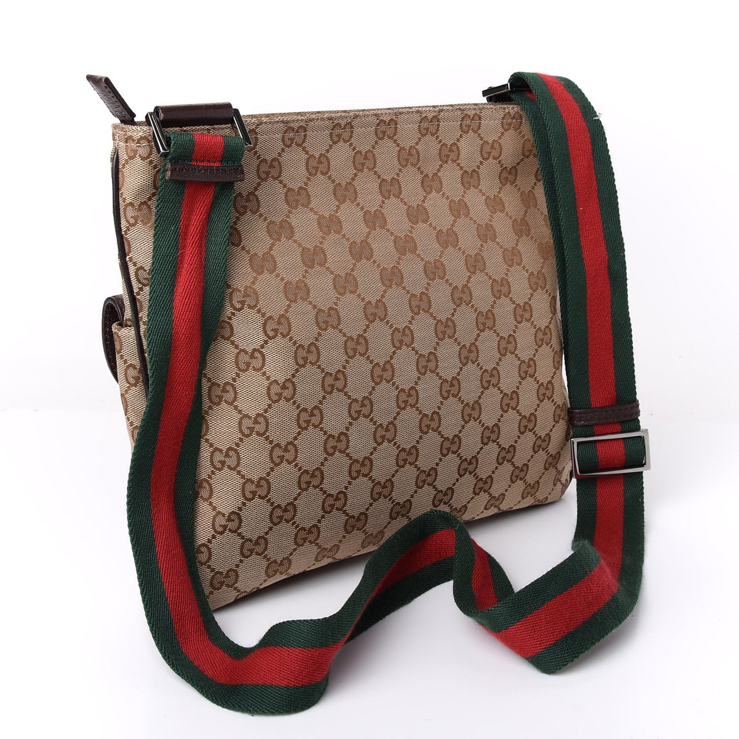 Monogram Signature Web Small Messenger Brown