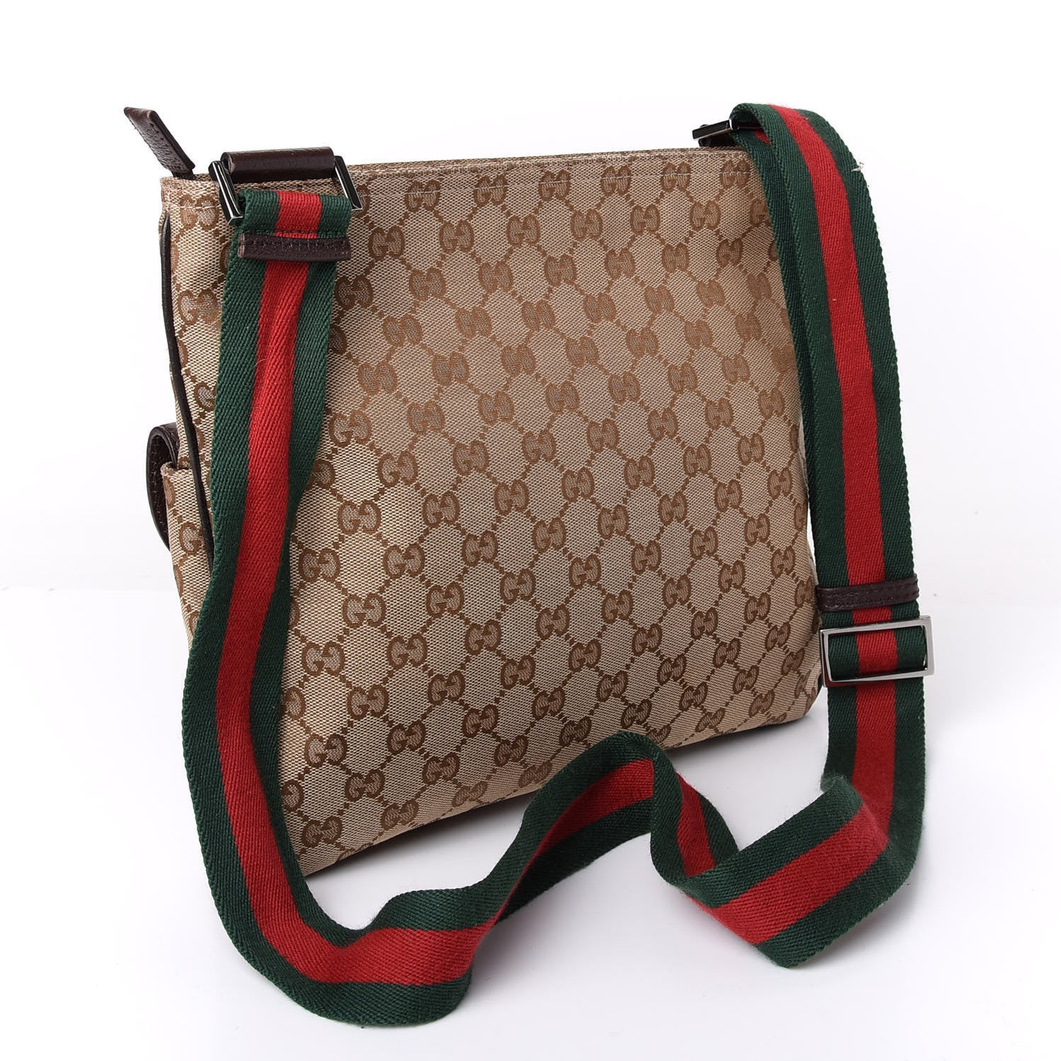 Gucci Monogram Signature Web Small Messenger Brown 3 of 9