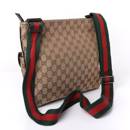 Gucci Monogram Signature Web Small Messenger Brown 3 of 9