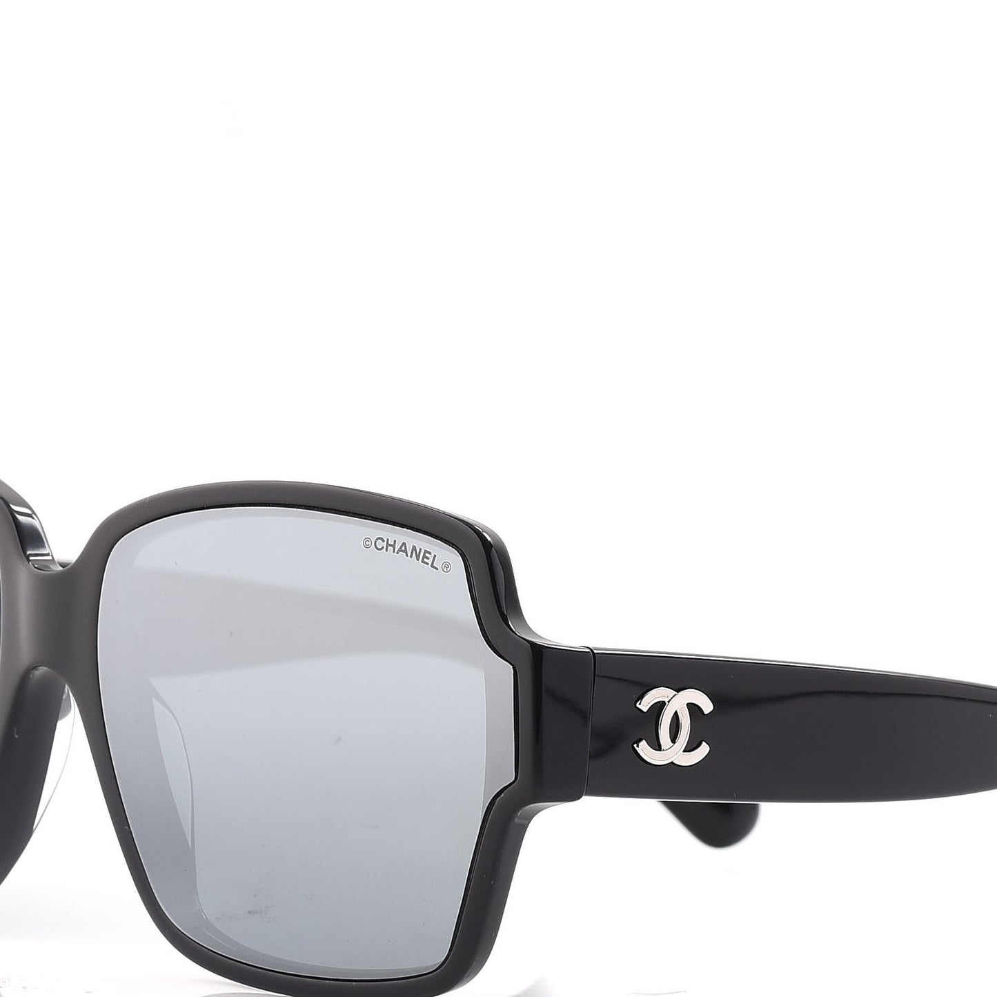 Acetate Square CC Sunglasses 5385 Black