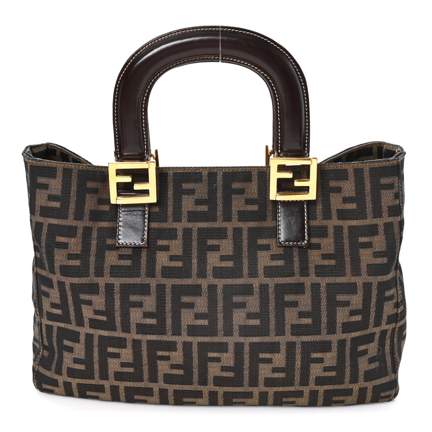 Fendi Zucca Small Holdall Tote Tobacco 1 of 11