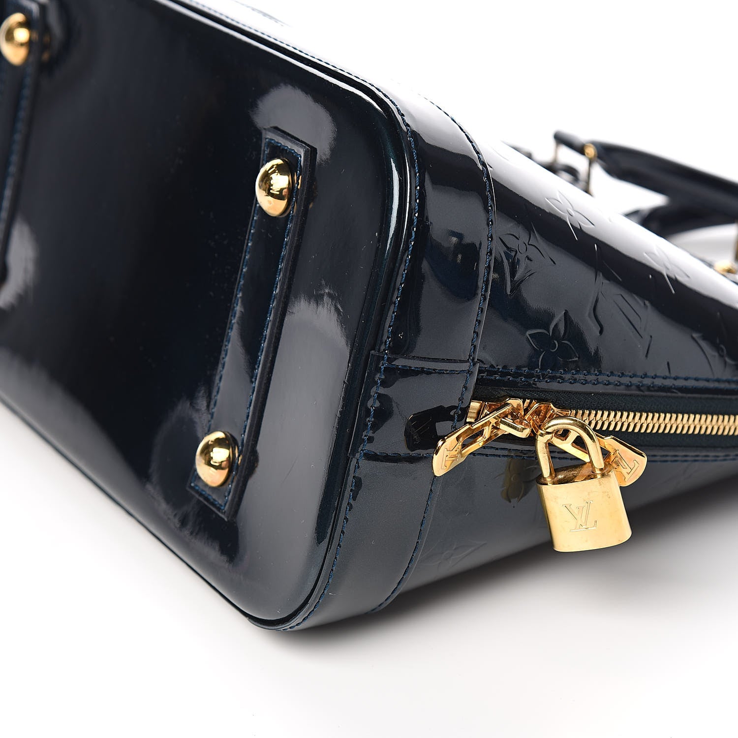Louis Vuitton Vernis Alma PM Blue Nuit 8 of 9