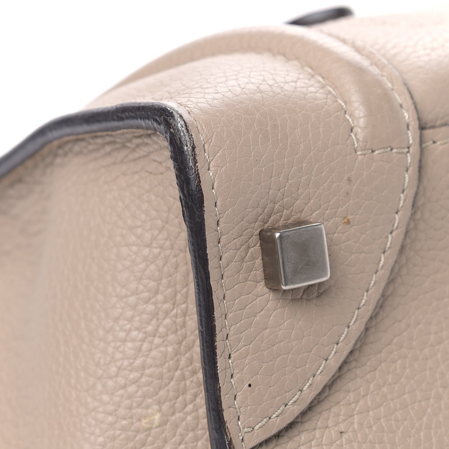 Drummed Calfskin Mini Luggage Dune
