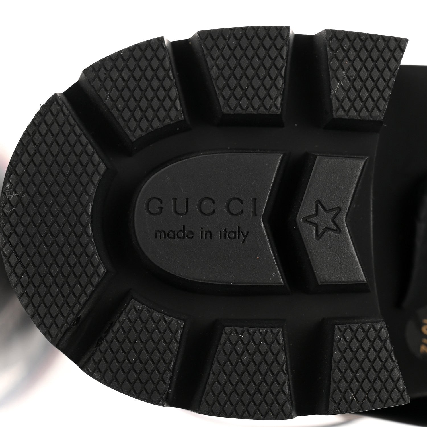 Gucci Calfskin Sylvie Web Womens Lace Up Combat Boots 40.5 Black 6 of 12