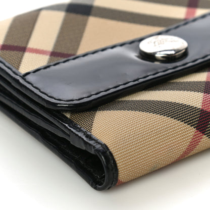 Burberry Nova Check Compact Wallet Black 10 of 12