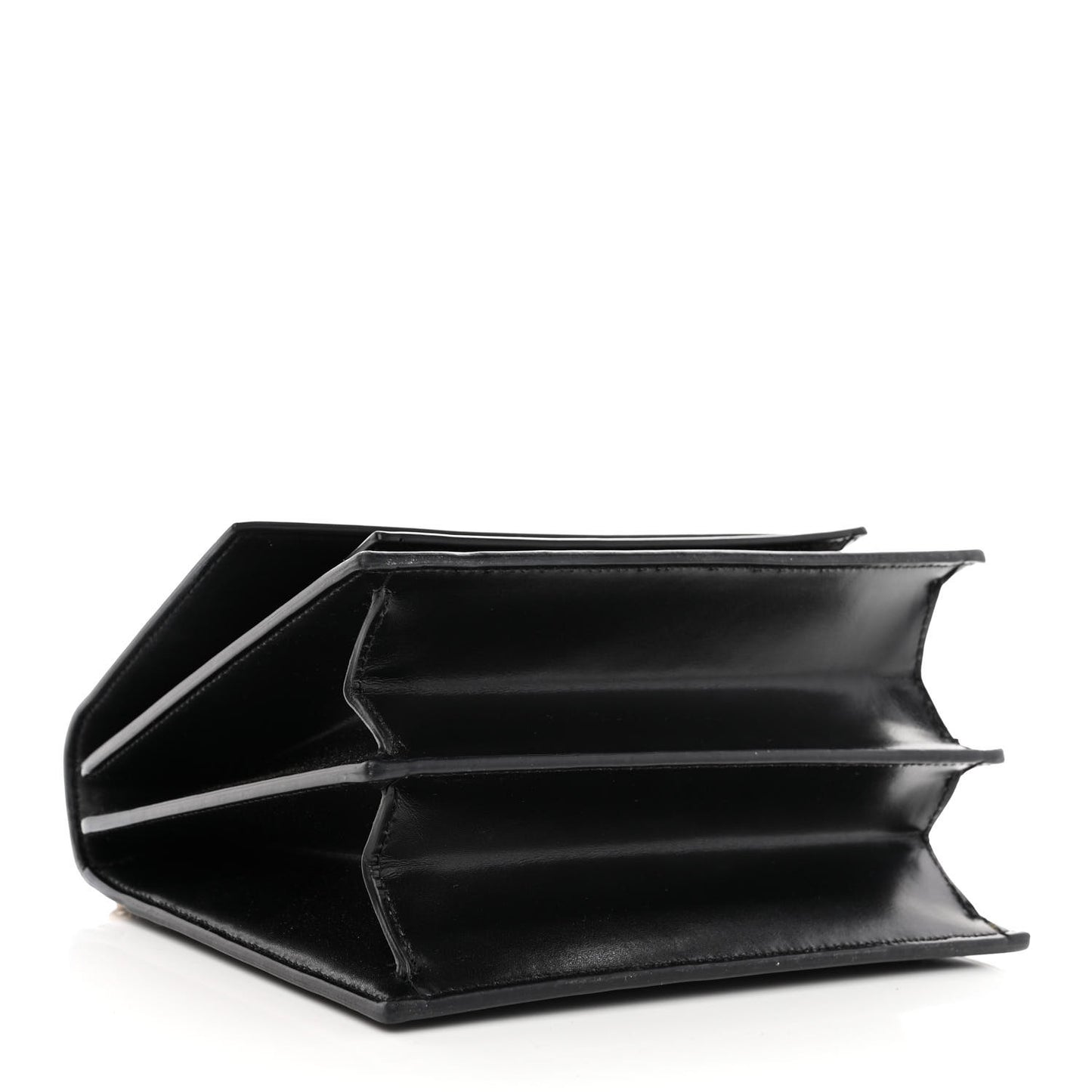 Box Calfskin S Sharp Chain Shoulder Bag Black
