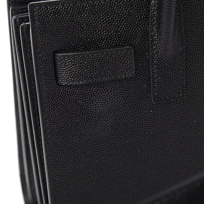Saint Laurent Grained Calfskin Nano Sac De Jour Black 10 of 11