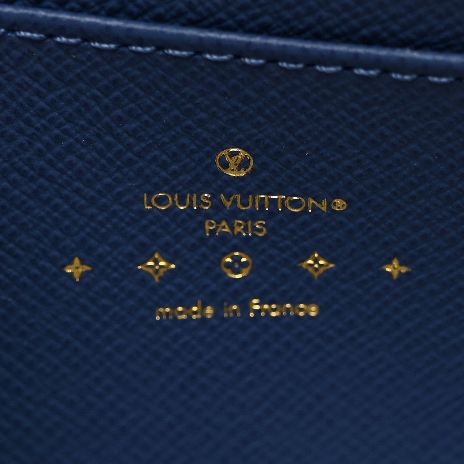 Louis Vuitton Denim Monogram Zippy Coin Purse Blue 6 of 7