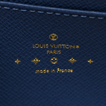 Louis Vuitton Denim Monogram Zippy Coin Purse Blue 6 of 7