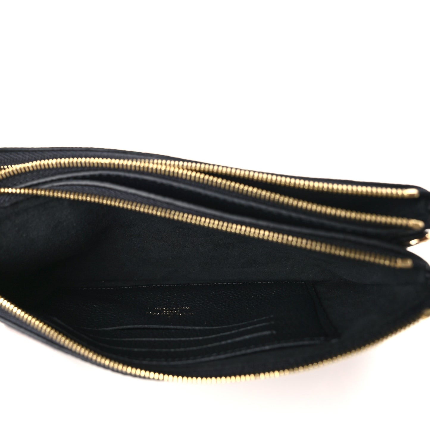 Empreinte Monogram Giant Double Zip Pochette Black Cream