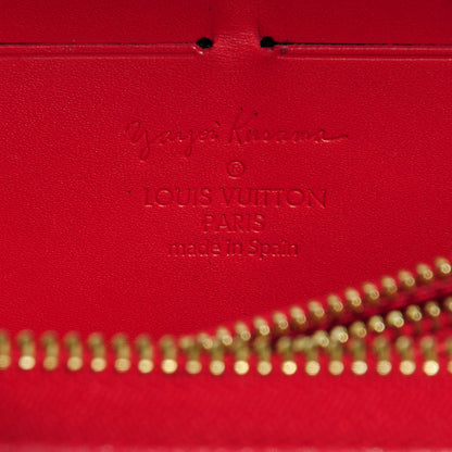 Louis Vuitton Vernis Kusama Infinity Dots Zippy Wallet Red 6 of 8