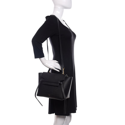Celine Baby Grained Calfskin Micro Belt Bag Black 2 of 9